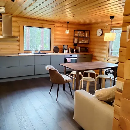 펜션 Log Yllaes Valokki - Sauna, Fireplace, Yllaes View *