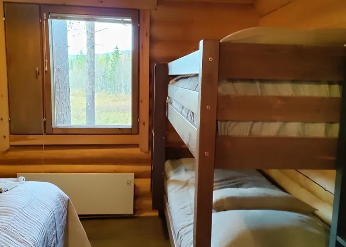 Log Yllaes Valokki - Sauna, Fireplace, Yllaes View 別荘 Ylläsjärvi