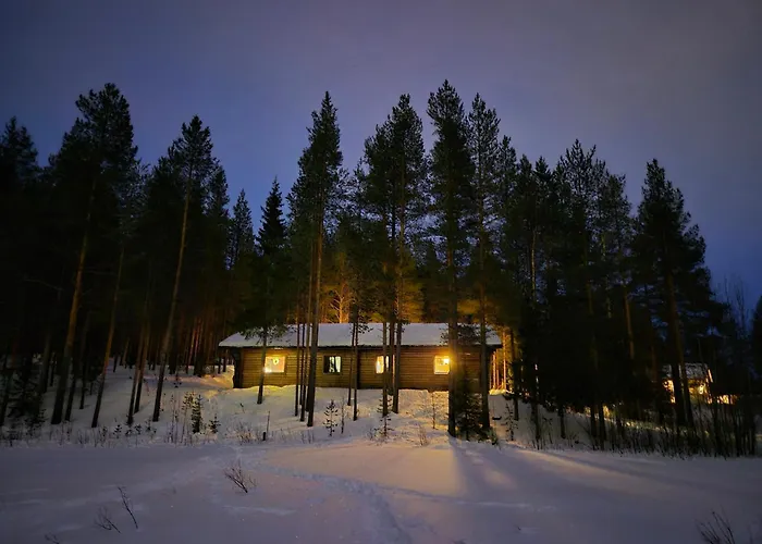 別荘 Log Yllaes Valokki - Sauna, Fireplace, Yllaes View