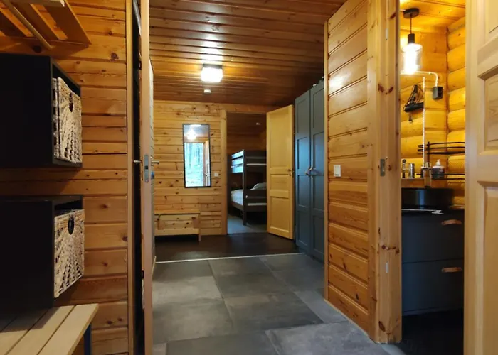 Log Yllaes Valokki - Sauna, Fireplace, Yllaes View 別荘