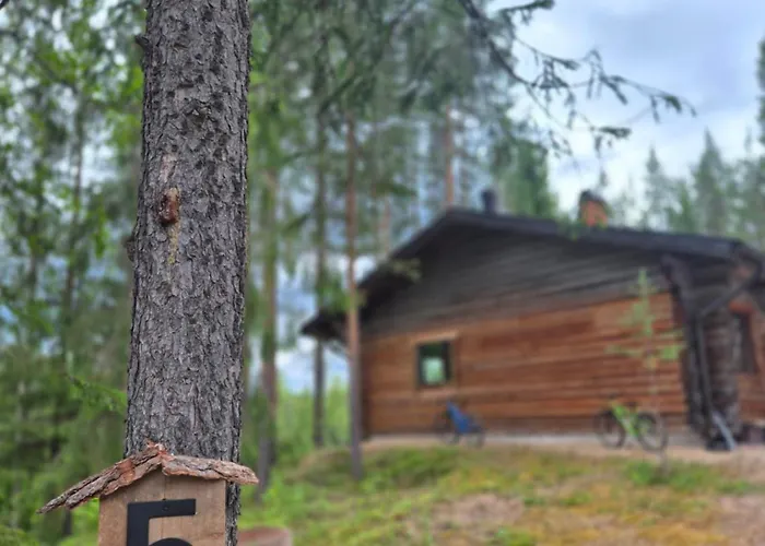 別荘 Log Yllaes Valokki - Sauna, Fireplace, Yllaes View