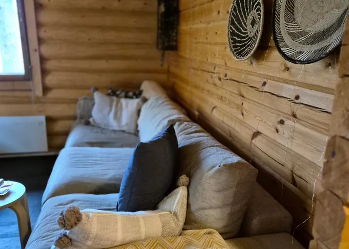 Log Yllaes Valokki - Sauna, Fireplace, Yllaes View 別荘